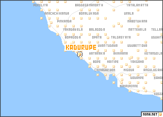 map of Kadurupe