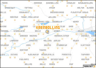 map of Kærbølling