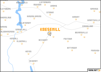map of Kaese Mill