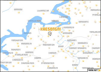 map of Kaesŏng-ni