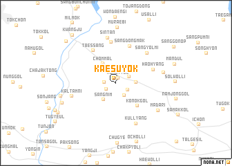 map of Kaesuyŏk