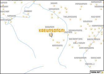 map of Kaeunsŏng-ni