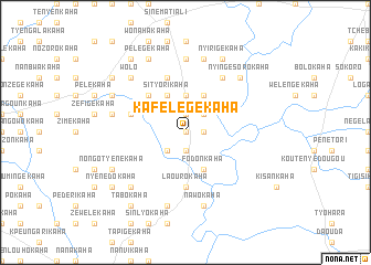 map of Kafélégékaha