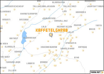 map of Kaffet el Ghrâb