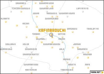 map of Kafin Baouchi