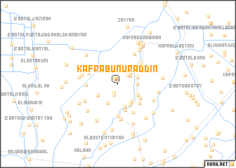 map of Kafr Abū Nūr ad Dīn