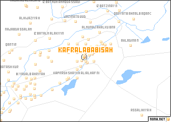 map of Kafr al ‘Abābisah