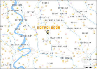 map of Kafr al ‘Arab