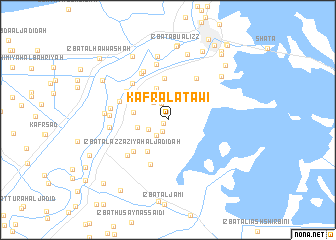 map of Kafr al ‘Aţawī