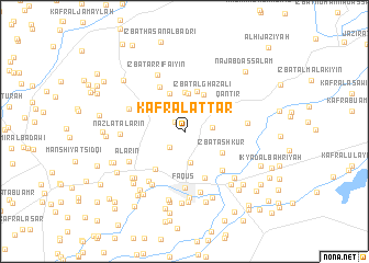 map of Kafr al ‘Aţţār