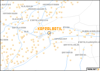 map of Kafr al Bāţil