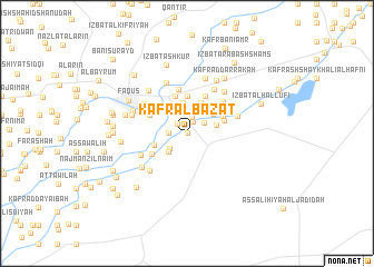 map of Kafr al Bāzāt