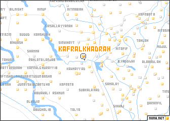 map of Kafr al Khaḑrah