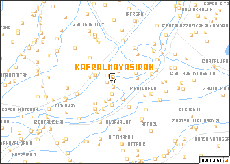 map of Kafr al Mayāsirah