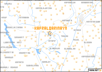 map of Kafr al Qarīnayn