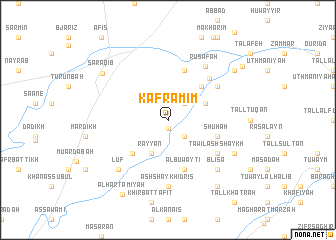 map of Kafr ‘Amīm