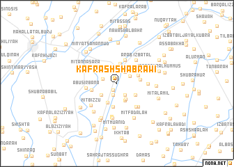 map of Kafr ash Shabrāwī