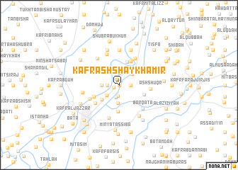 map of Kafr ash Shaykh ‘Āmir