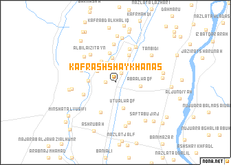 map of Kafr ash Shaykh Anas