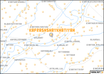map of Kafr ash Shaykh ‘Aţīyah