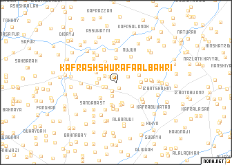 map of Kafr ash Shurafāʼ al Baḩrī