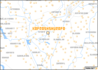 map of Kafr ash Shurafāʼ