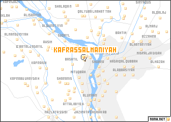 map of Kafr as Salmānīyah