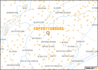 map of Kafr Ayyūb ‘Awaḑ