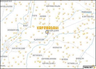 map of Kafr Badawī