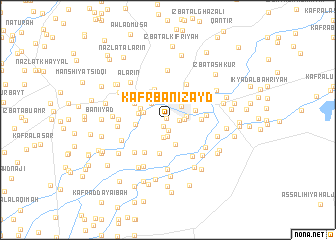 map of Kafr Banī Zayd