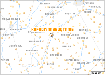 map of Kafr Diyarb Buqţāris
