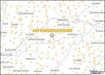 map of Kafr Ḩasan ‘Ukāshah