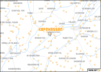 map of Kafr Ḩassān