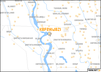 map of Kafr Ḩijāzī