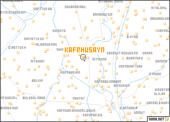 map of Kafr Ḩusayn