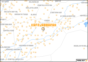 map of Kafr Jabbārah