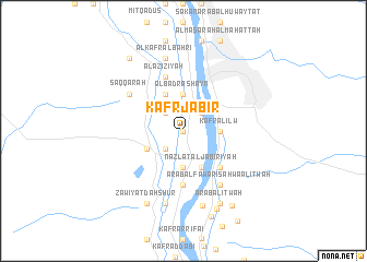 map of Kafr Jābir