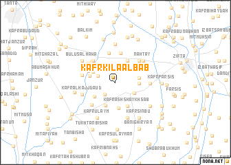 map of Kafr Kilā al Bāb
