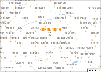 map of Kafr Lāḩah
