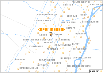 map of Kafr Minsābah