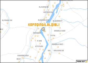 map of Kafr Qindīl al Qiblī