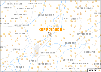 map of Kafr Riḑwān