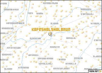 map of Kafr Shalshalamūn