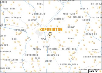 map of Kafr Sibţās