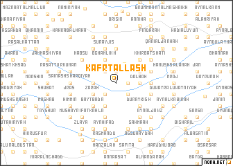 map of Kafr Ţallash