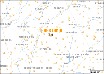 map of Kafr Tamīm