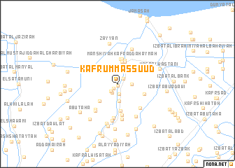 map of Kafr Umm as Su‘ūd