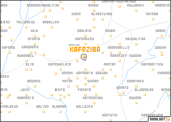 map of Kafr Zībā