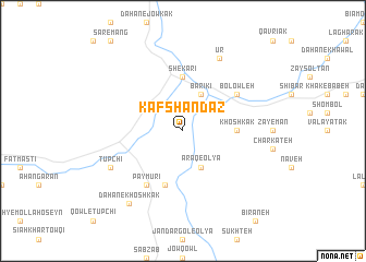 map of Kafsh Andāz