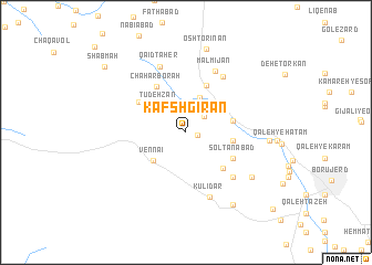 map of Kafshgīrān